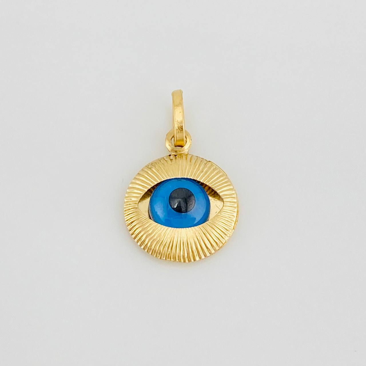 Pendant Turkish Eye 0.95g / 3/4 in 18K Yellow Gold
