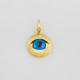 Dije Ojo Turco 0.95g / 3/4 in Oro Amarillo 18K