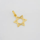 Pendant Star of David 1.1g / 3/4 in 18K Yellow Gold
