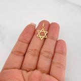 Pendant Star of David 0.75g / 3/4 in 18K Yellow Gold