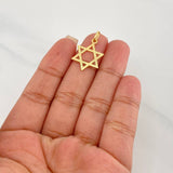 Dije Estrella de David 1.05g / 1 in Oro Amarillo 18K