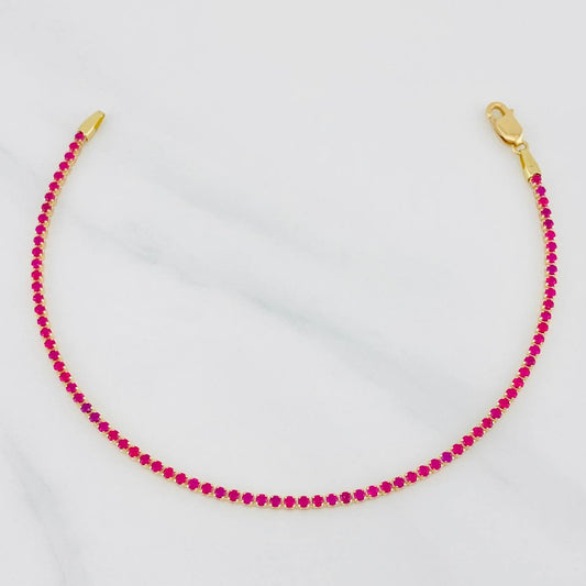Pulso Tenis 1.75g / 6 1/2 in / 1.3mm Oro Amarillo 18K