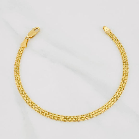 Pulso Chino 6.95g / 7 3/4 in / 5mm Oro Amarillo 18K
