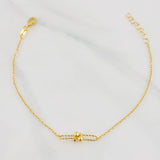 Pulso Modulable Aro Seguido Atomos 2.2g / 7 1/4 in - 8 1/4 in / 1.28mm Oro Amarillo 18K