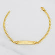 Pulso Cubano Placa 3.4g / 7 in / 3.15mm Oro Amarillo 18K