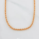 Rope Chain 5.1g / 24 in / 2.5mm Rose Gold 18K