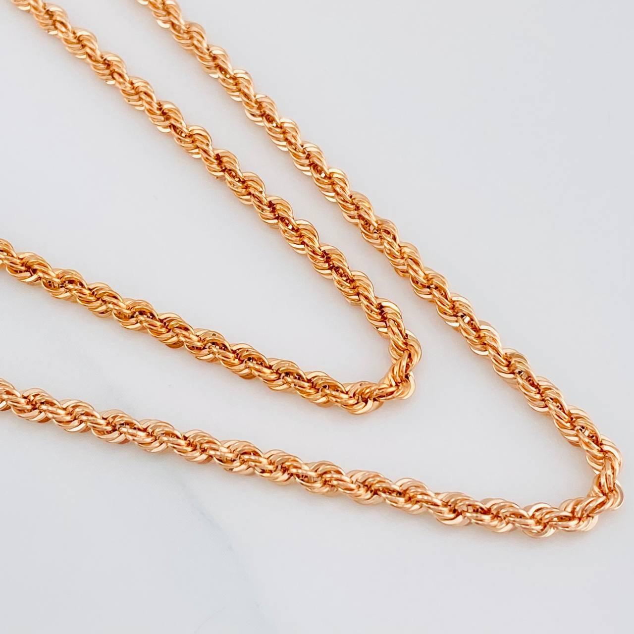 Cadena Lazo 4.95g / 24 in / 2.75mm Oro Rosa 18K