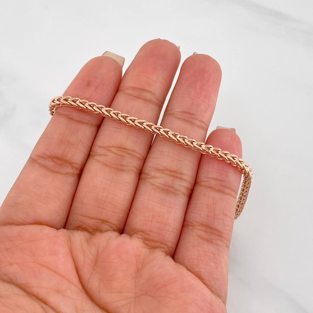 Pulso Lazo 5.15g / 7 3/4 in / 1.6mm Oro Rosa 18K