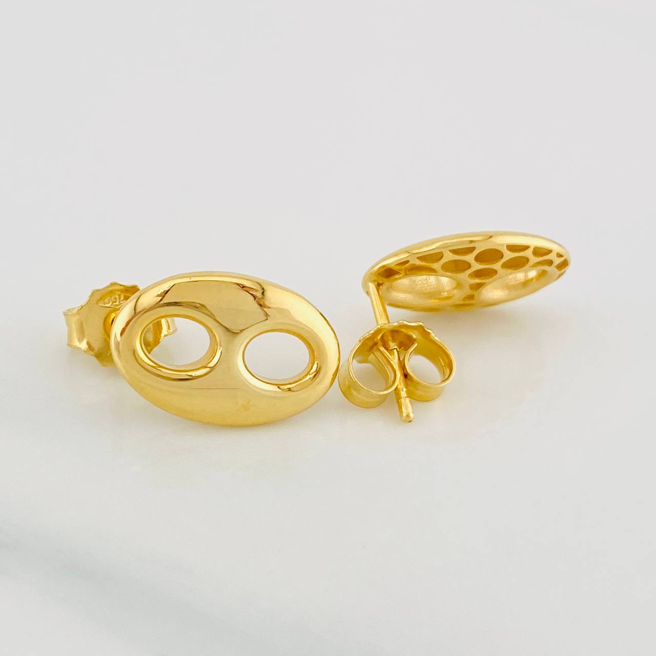 Stud Earrings GC 2.35g / in / 8.95mm Yellow Gold 18K