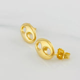 Stud Earrings GC 2.35g / in / 9.5mm Yellow Gold 18K
