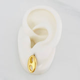 Stud Earrings GC 2.35g / in / 8.95mm Yellow Gold 18K