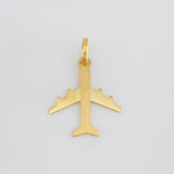 Dije Avion 1.2g / 1 in Oro Amarillo 18K