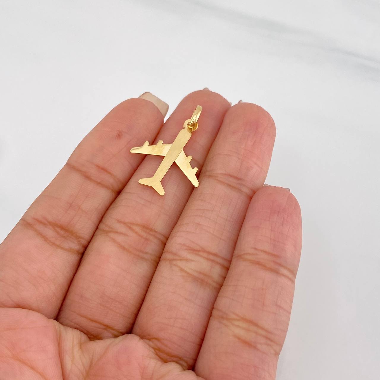 Dije Avion 1.25g / 3/4 in Oro Amarillo 18K