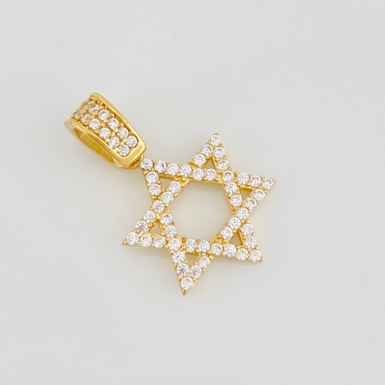 Pendant Star of David 1.45g / 3/4 in 18K Yellow Gold