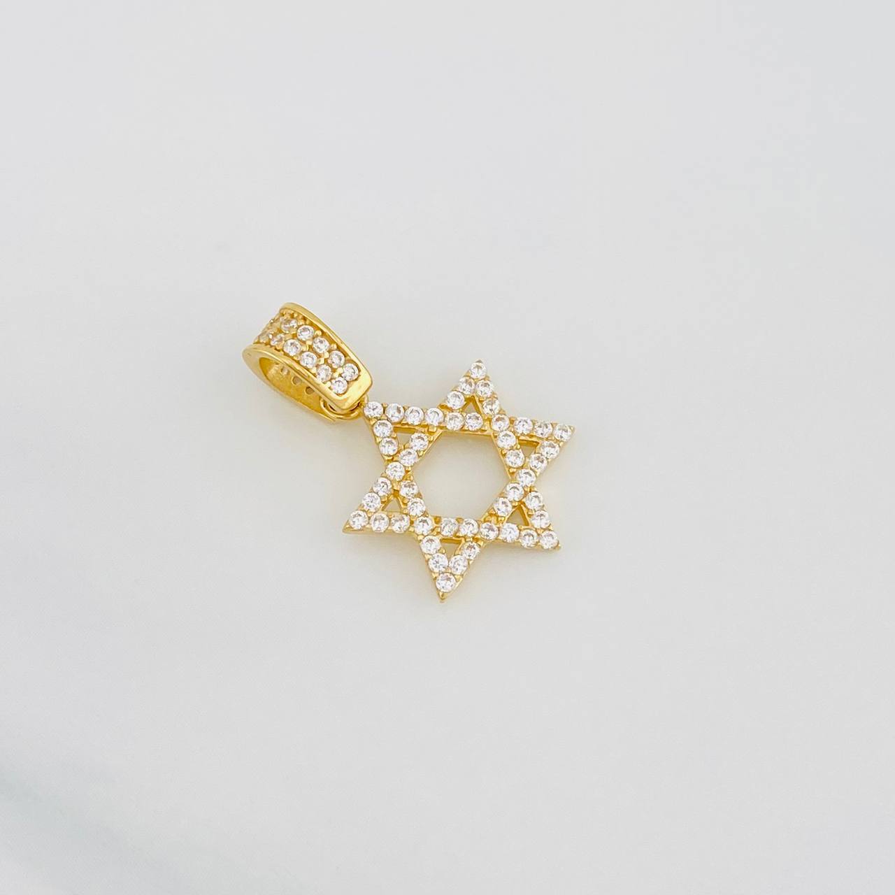 Pendant Star of David 1.45g / 3/4 in 18K Yellow Gold