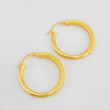 Candongas Bordadas 2.1g / 1 in Oro Amarillo 18K