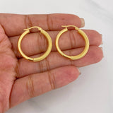 Candongas Bordadas 2.1g / 1 in Oro Amarillo 18K