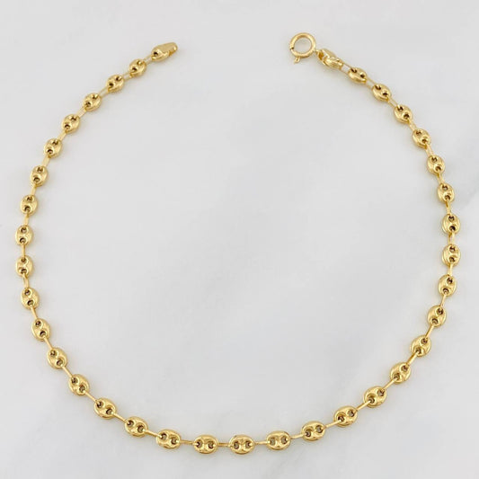 Anklet GC 2.95g / 9 3/4 in / 3.8mm Yellow Gold 18K