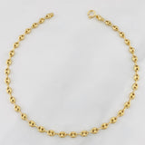 Tobillera GC 3.2g / 9 3/4 in / 3.66mm Oro Amarillo 18K