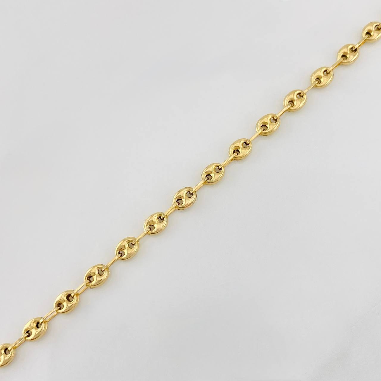 Tobillera GC 3.2g / 9 3/4 in / 3.54mm Oro Amarillo 18K