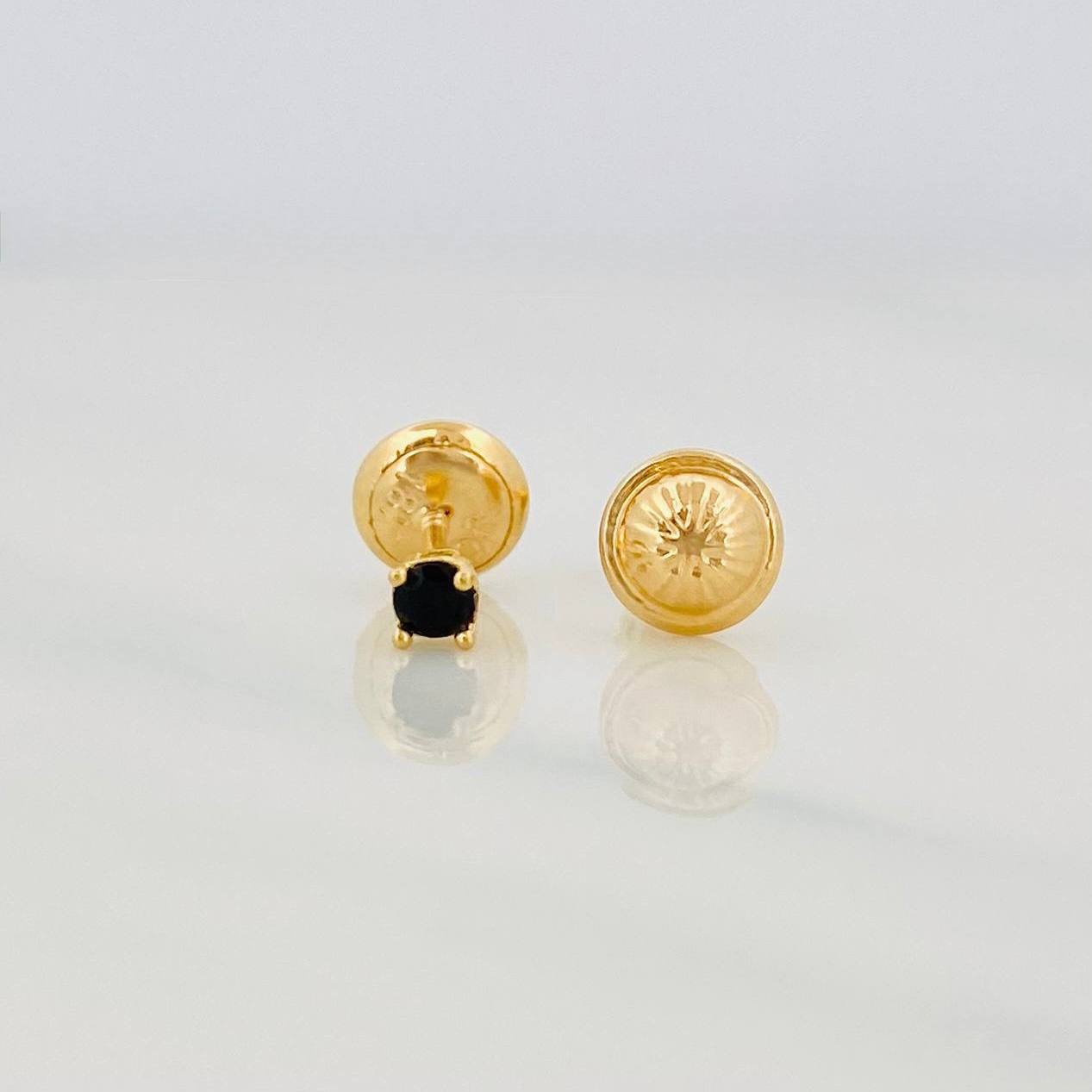Stud Earrings 4 Claws 0.55g / in / 2.6mm Yellow Gold 18K
