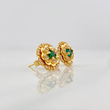 Stud Earrings Flower 5.4g / in / 11.95mm Yellow Gold 18K