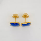 Stud Earrings Clover 1.3g / in / 7.26mm Yellow Gold 18K