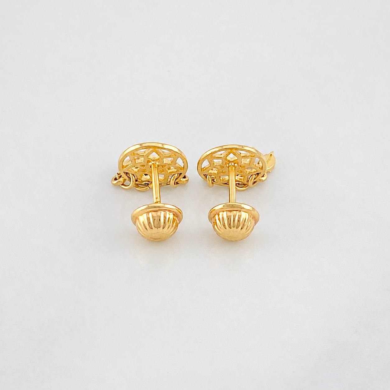 Stud Earrings Dreamcatcher 1.45g / in / 7.77mm Yellow Gold 18K