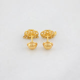 Stud Earrings Dreamcatcher 1.45g / in / 7.77mm Yellow Gold 18K