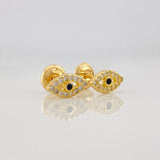 Topos Ojo Mistico 1.05g / in / 8.89mm Oro Amarillo 18K