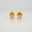 Stud Earrings Saturn 0.75g / in / 3.04mm Yellow Gold 18K