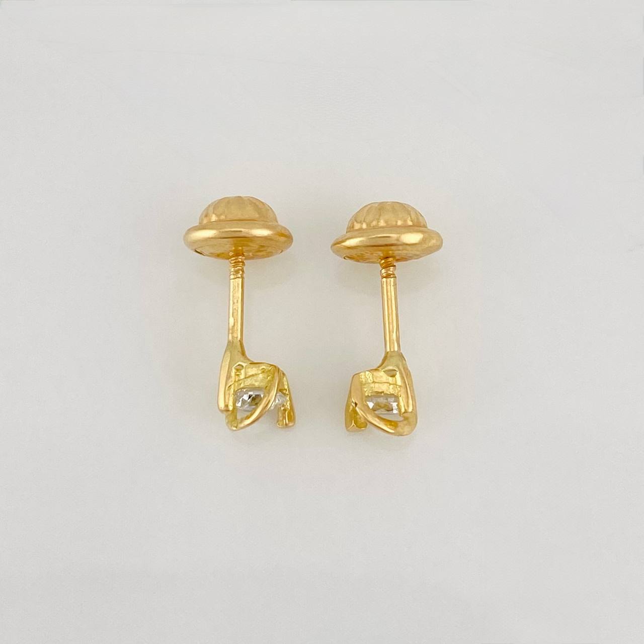 Stud Earrings Saturn 0.75g / in / 3.04mm Yellow Gold 18K