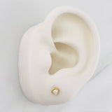 Stud Earrings Saturn 0.75g / in / 3.04mm Yellow Gold 18K