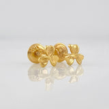 Stud Earrings Clover 0.8g / in / 5.8mm Yellow Gold 18K