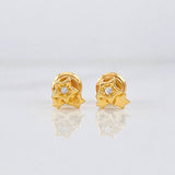 Stud Earrings Stars 0.8g / in / 5.59mm Yellow Gold 18K
