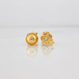 Stud Earrings Stars 0.8g / in / 5.59mm Yellow Gold 18K