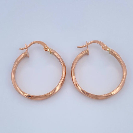 Candongas Nia 1.9gr / 1 in / Oro Rosa 18K %