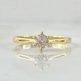 Solitaire Ring Bezel Bridge 1.55gr / Size 6 1/4 / 18K Gold