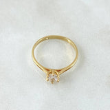 Solitaire Ring Bezel Bridge 1.55gr / Size 6 1/4 / 18K Gold