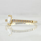Anillo Solitario Centella 1.3gr / T6 / Oro Amarillo 18K ©