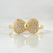 Dense Bow Ring 2.2gr / Size 6 3/4 / 18K Gold
