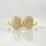 Dense Bow Ring 2.2gr / Size 6 3/4 / 18K Gold