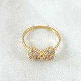 Dense Bow Ring 2.2gr / Size 6 3/4 / 18K Gold