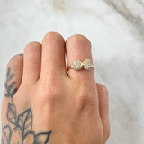 Dense Bow Ring 2.2gr / Size 6 3/4 / 18K Gold