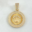 Pendant Circular Frame Crown 5.75gr / 3.4cm / 18K Gold ©