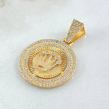 Pendant Circular Frame Crown 5.75gr / 3.4cm / 18K Gold ©