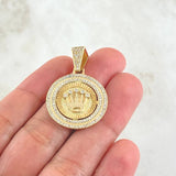 Pendant Circular Frame Crown 6.2gr / 3.3cm / 18K Gold