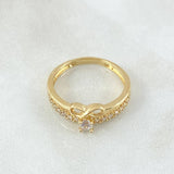 Solitaire Infinity Channel Ring 2.75gr / Size 7 / 18K Gold