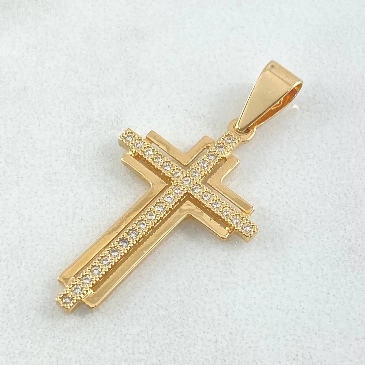 Pendant Latin Overlapping Cross 3.8gr / 4.7cm / 18K Gold ©