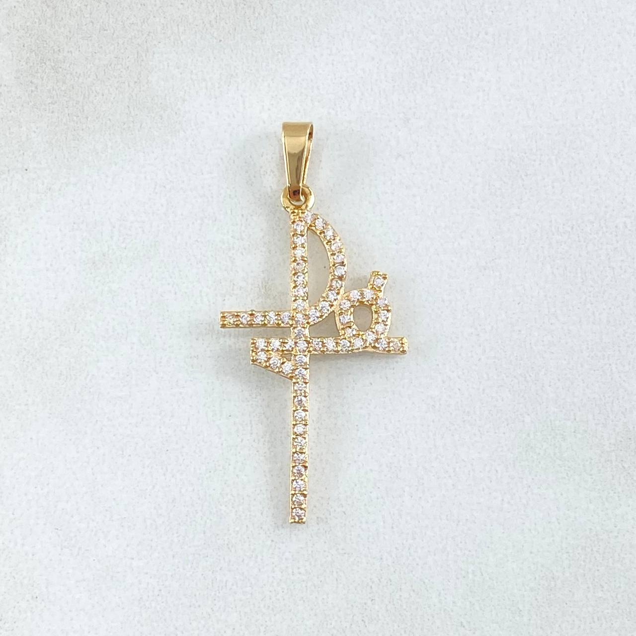 Pendant Faith 1.4gr / 1 1/2 in / Yellow Gold 18K
